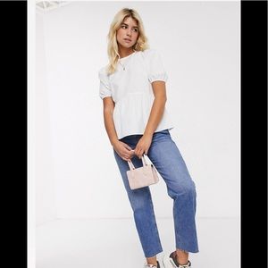 New Look Babydoll Puff Sleeved Top
